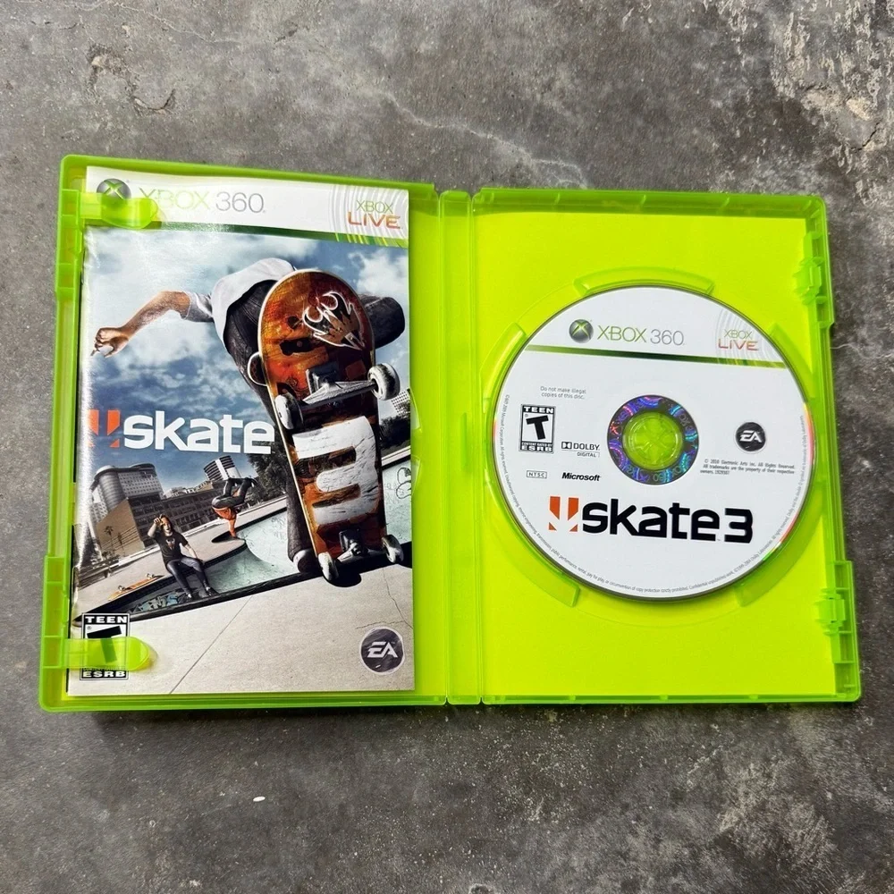 Skate 3 Xbox 360 Complete CIB EA Skateboarding Game